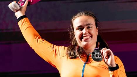 Jorinde van Klinken holt Silber im Diskuswurf
