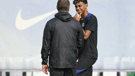 Reden viel: Hansi Flick und Lamine Yamal