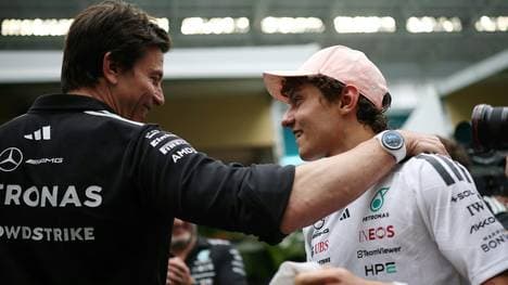 Toto Wolff (l.) und Kimi Antonelli