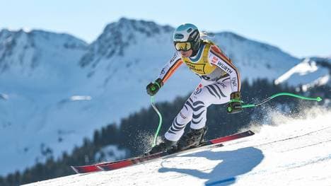 Kira Weidle-Winkelmann beim zweiten Abfahrtstraing