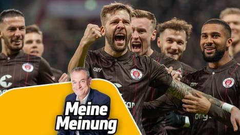 Guido Burgstaller (Mitte) und der FC St. Pauli gastieren am Samstag bei Fortuna Düsseldorf