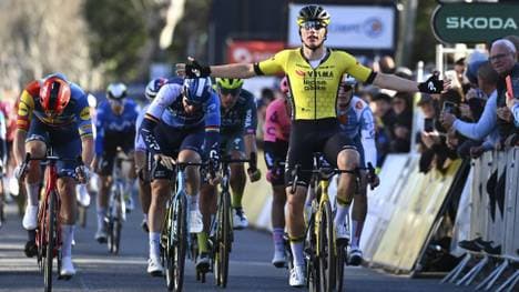 Ackermann (2. v. l.) muss sich geschlagen geben