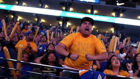 Golden State Warriors Fans Gather To Watch Their Team In Game Four Against The Cleveland Cavaliers