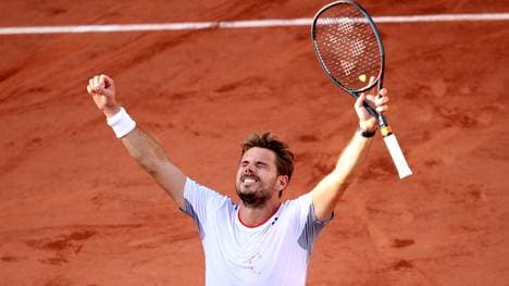 Stan Wawrinka steht nach dem Sieg gegen Stefanos Tsitsipas im Viertelfinale der French Open