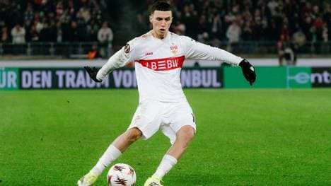 Der Marokkaner Bilal El Khannouss erzielte im Hinspiel einen Doppelpack für den VfB! 