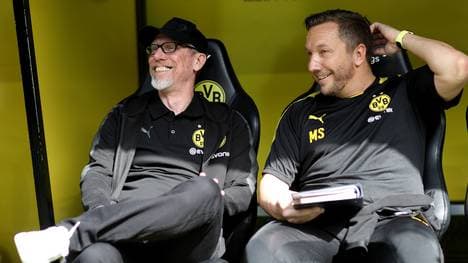 1. FC Köln: Manfred Schmid kehrt als Chefscout zurück, Peter Stöger (links) und Manfred Schmid bildeten ein Trainergespann beim BVB