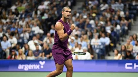 Carlos Alcaraz bestreitet sein Drittrundenmatch gegen den Italiener Luciano Darderi
