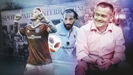 Manfred Schwabl (r.) leitet seit 2012 die Geschicke der SpVgg Unterhaching