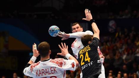 Weißrussland (weiß) musste sich Spanien geschlagen geben