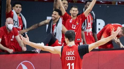 Vladimir Lucic (vorne) spielt eine starke Saison für Bayern