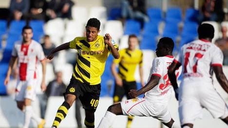 Jeremy Dudziak von Borussia Dortmund im Spiel gegen den FC Sion