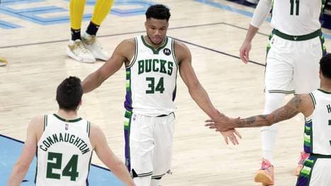 Giannis Antetokounmpo (34) hat seine Milwaukee Bucks zum nächsten Sieg geführt