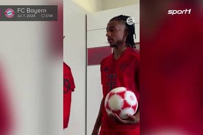 Im Trikot! Die ersten Bilder des neuen Bayern-Stars