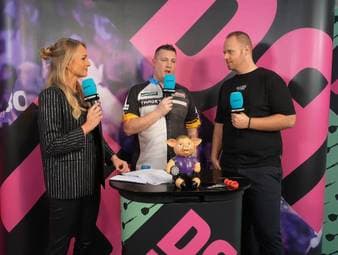 Chris Dobey zeigt sich nach seinem Viertelfinaleinzug selbstkritisch, weiß aber auch warum er das Spiel gegen Kevin Doets gewonnen hat.