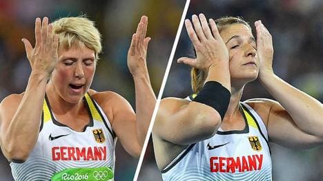 Hadern mit Platz 8 und 11: Die Speerwerferinnen Christina Obergföll und Linda Stahl verkauften sich in Rio unter Wert
