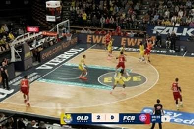 Spiel Highlights zu EWE Baskets Oldenburg - FC Bayern München Basketball