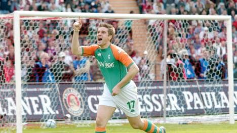 Fussball: 1. BL 03/04, FC Bayern Muenchen-SV Werder Bremen