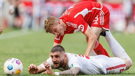 Umkämpft: Jeff Chabot im Duell mit Andras Schäfer