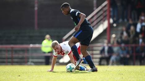 Herthas Jessic Ngankam wurde beim Spiel gegen Lok Leipzig rassistisch beleidigt