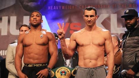 Anthony Joshua v Wladimir Klitschko Weigh-in