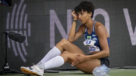 Mihambo musste den Wettkampf abbrechen