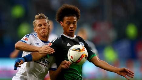 Leroy Sane (r.) erzielte den Schalker Siegtreffer