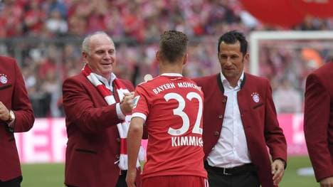 Uli Hoeneß (l.) kritisierte die Medien im Fall Kimmich