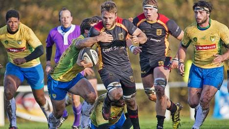 Jacobus Otto (M.) will mit der DRV XV auch das zweite Duell mit Brasilien gewinnen