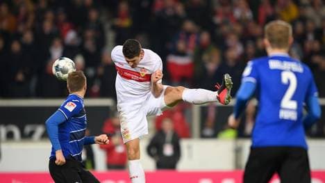Mario Gómez erzielte in der Partie gegen Bielefeld den Führungstreffer für den VfB Stuttgart