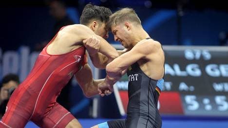 Michael Widmayer (r.) scheitert im WM-Viertelfinale