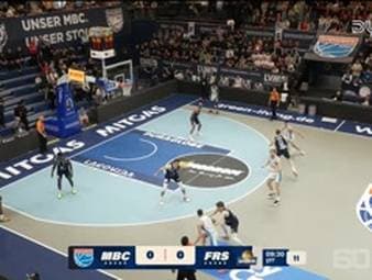 Spiel Highlights zu SYNTAINICS MBC - SKYLINERS Frankfurt