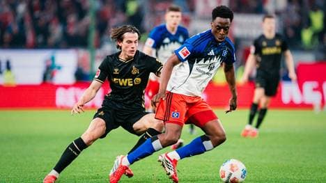 Enges Duell zwischen dem HSV und Köln