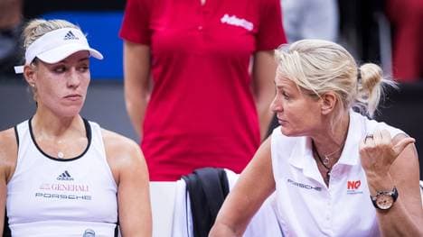 Barbara Rittner (r.) äußert sich positiv über Angelique Kerbers neuen Trainer Rainer Schüttler