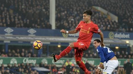 Roberto Firmino gewann mit Liverpool das Merseyside-Derby gegen Everton