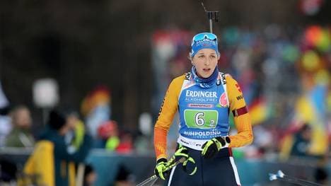 Franziska Preuß setzte bei der Single-Mixed-Staffel zu viele Schüsse daneben