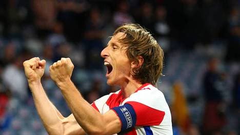 Luka Modric schoss gegen Schottland ein Traumtor