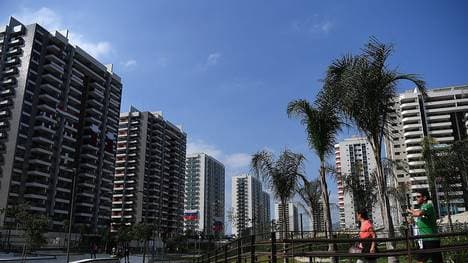 RIO DE JANEIRO, BRAZIL - AUGUST 04: Athletes of the Rio 2016 Olympic games walk in the Athletes village on August 4, 2016 in Rio de Janeiro, Brazil. (Photo by Pascal Le Segretain/Getty Images)