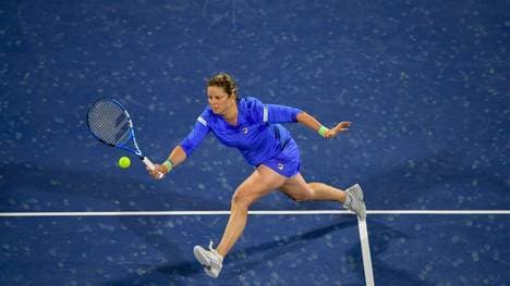 Kim Clijsters zeigte gegen Garbine Muguruza eine starke Leistung