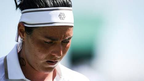 Jabeur bei ihrer jüngsten Aufgabe in Wimbledon