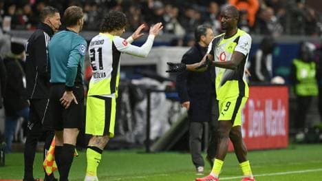 Silva (l.) startet für Guirassy