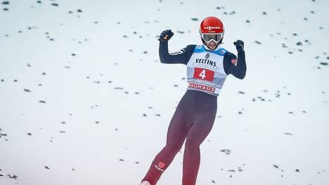 Markus Eisenbichler liegt in der Gesamtwertung der Tournee auf Rang zwei