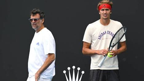 Alexander Zverev (rechts) und Trainer Sergi Bruguera gehen nun getrennte Wege
