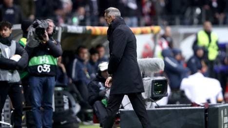 Adi Hütter wurde am Donnerstag vom Schiedsrichter auf die Tribüne verwiesen