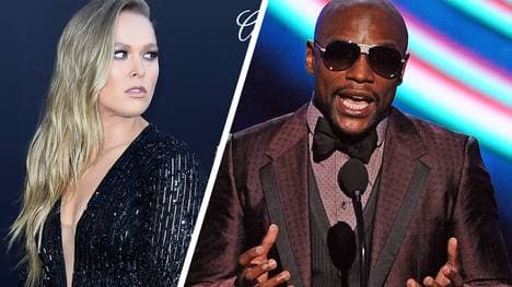 Ronda Rousey (l.) und Floyd "Money" Mayweather