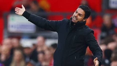 Arsenals Trainer Mikel Arteta liegt mit seinem Team nach wie vor 15 Punkte hinter Liverpool