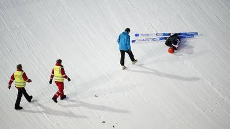 Stephan Leyhe  stürzte bei der Quali in Trondheim schwer