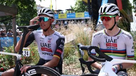 Politt (l.) soll Pogacar (r.) zum Tour-Sieg verhelfen