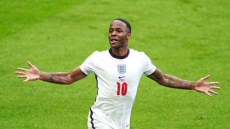 Raheem Sterling nach seinem Treffer gegen Deutschland