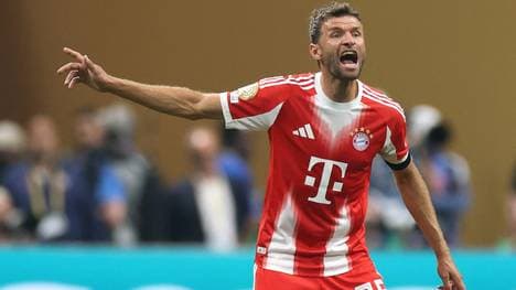 Thomas Müller in seinem letzten Spiel im FCB-Trikot