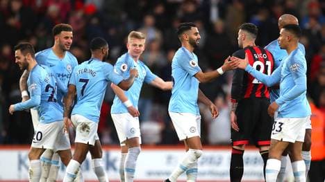 Manchester City steht an der Tabellenspitze der Premier League